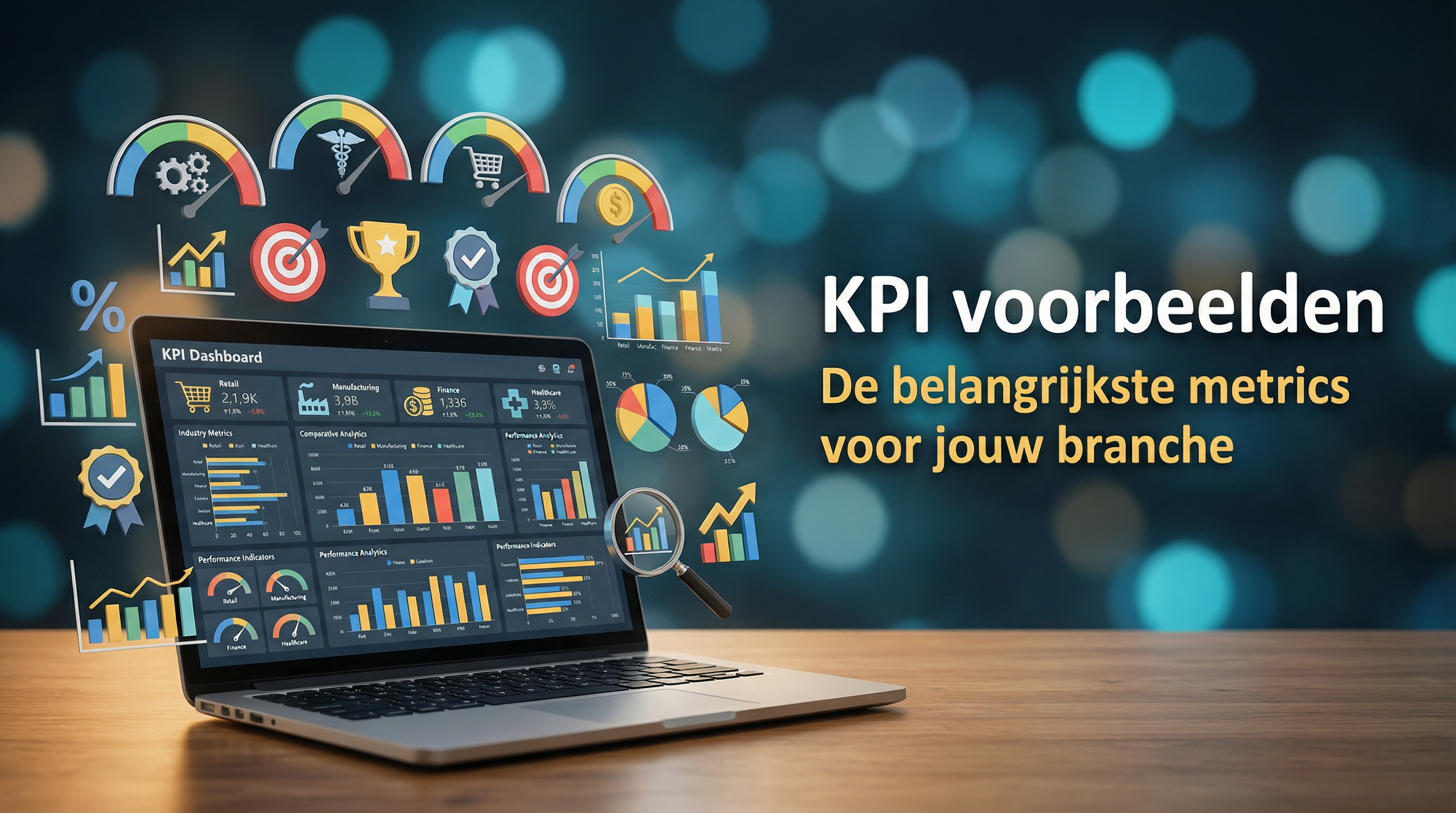 kpis op een laptopscherm