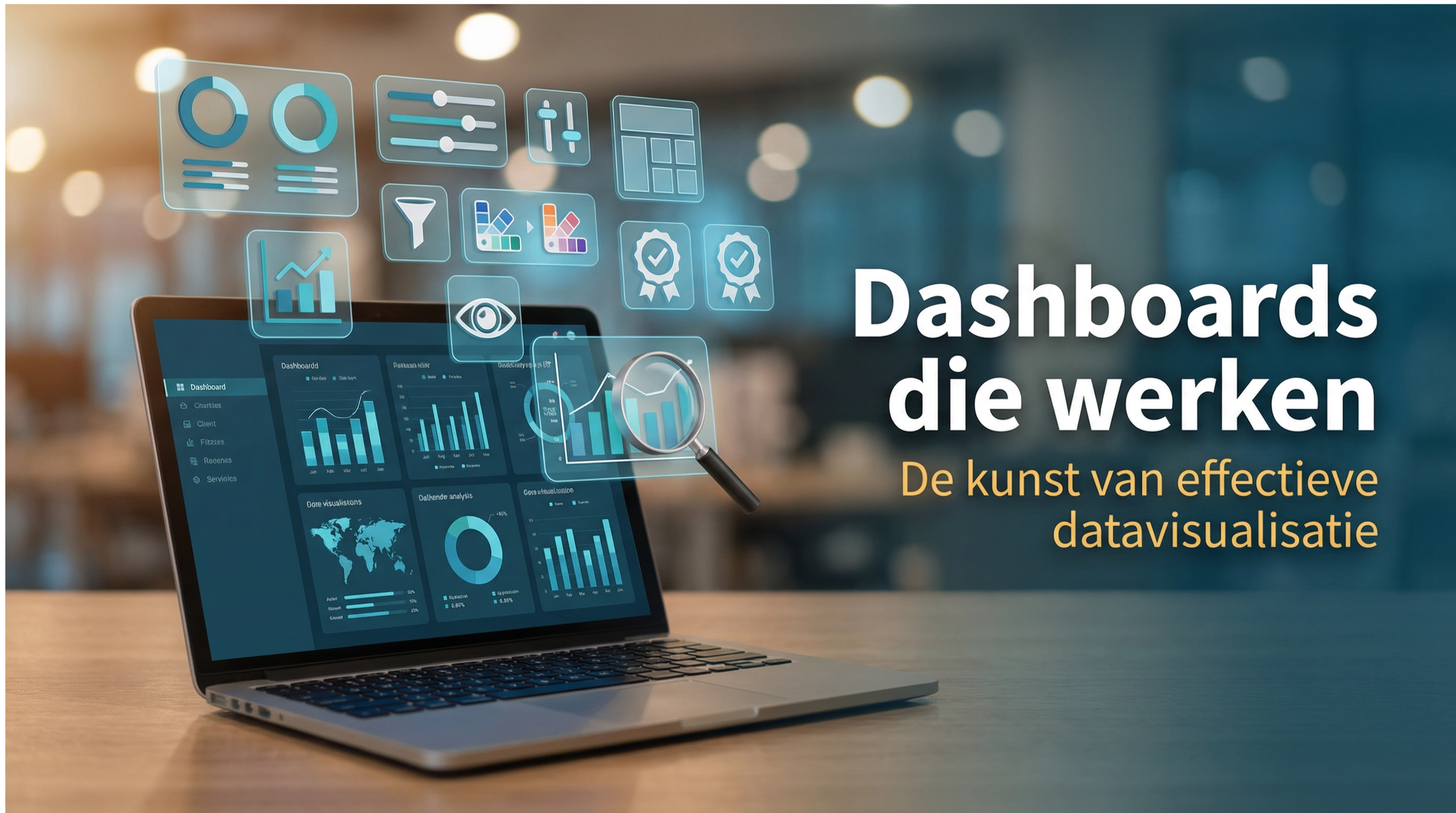 dashboard op een laptop
