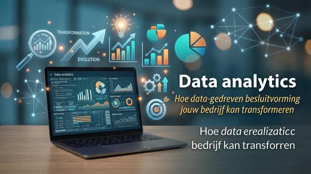 Data analytics op laptopscherm