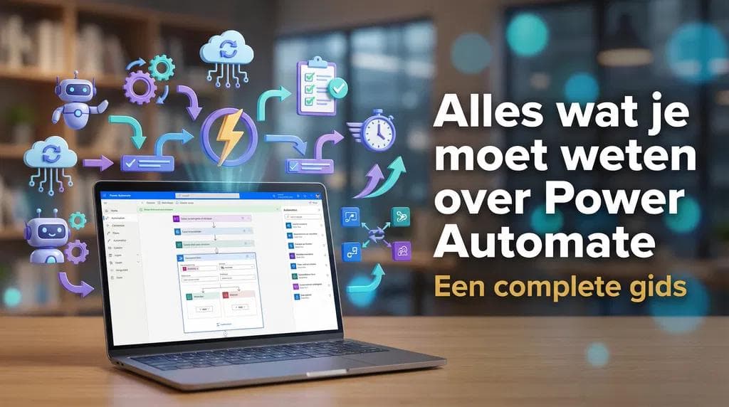 power automate op laptop scherm